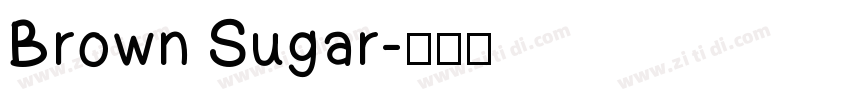 Brown Sugar字体转换